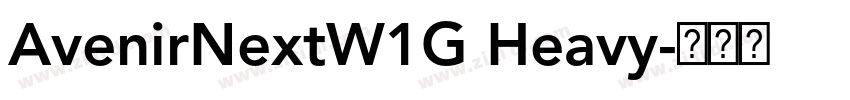 AvenirNextW1G Heavy字体转换